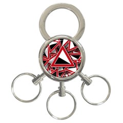 Road Sign Auto Gradient Down Below 3-ring Key Chains by BangZart