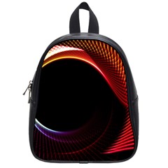 Grid Bent Vibration Ease Bend School Bag (small) by BangZart