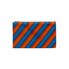 Diagonal Stripes Striped Lines Cosmetic Bag (small)  by BangZart