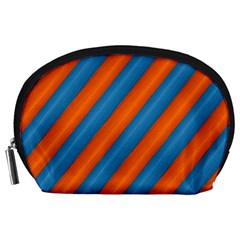 Diagonal Stripes Striped Lines Accessory Pouches (large) 