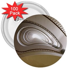 Staircase Berlin Architecture 3  Buttons (100 pack) 