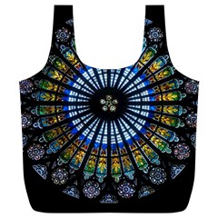 Rose Window Strasbourg Cathedral Full Print Recycle Bags (l)  by BangZart