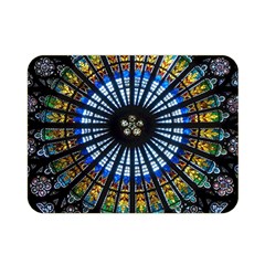 Rose Window Strasbourg Cathedral Double Sided Flano Blanket (mini)  by BangZart