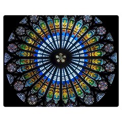 Rose Window Strasbourg Cathedral Double Sided Flano Blanket (medium) 