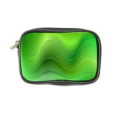 Green Wave Background Abstract Coin Purse by BangZart