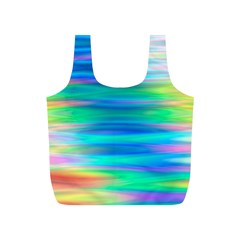 Wave Rainbow Bright Texture Full Print Recycle Bags (s) 