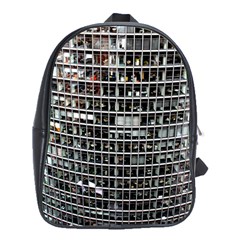 Skyscraper Glass Facade Offices School Bag (xl)