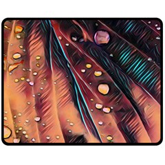 Abstract Wallpaper Images Double Sided Fleece Blanket (medium) 