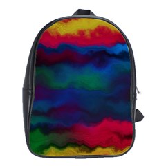 Watercolour Color Background School Bag (xl)