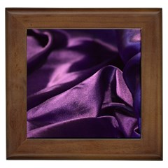 Shiny Purple Silk Royalty Framed Tiles by BangZart