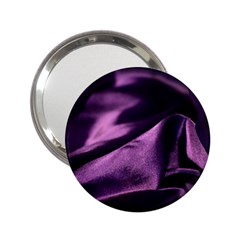 Shiny Purple Silk Royalty 2 25  Handbag Mirrors by BangZart