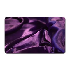 Shiny Purple Silk Royalty Magnet (rectangular) by BangZart