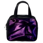 Shiny Purple Silk Royalty Classic Handbags (2 Sides) Back