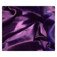 Shiny Purple Silk Royalty Double Sided Flano Blanket (small) 