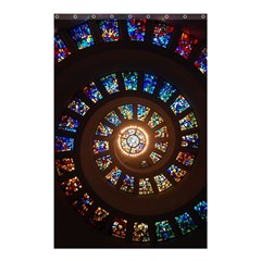 Stained Glass Spiral Circle Pattern Shower Curtain 48  X 72  (small)  by BangZart