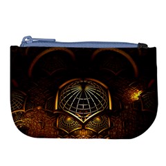 Fractal 3d Render Design Backdrop Large Coin Purse