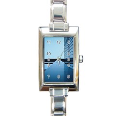 Architecture Modern Building Facade Rectangle Italian Charm Watch by BangZart