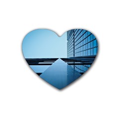 Architecture Modern Building Facade Heart Coaster (4 Pack)  by BangZart