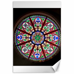 Church Window Window Rosette Canvas 24  X 36 