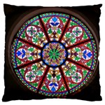 Church Window Window Rosette Large Cushion Case (Two Sides) Back