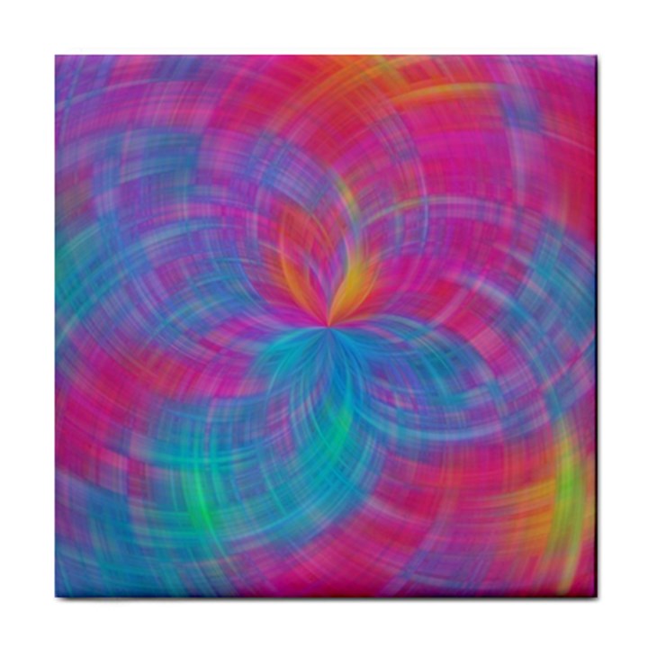 Abstract Fantastic Fractal Gradient Tile Coasters