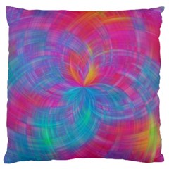 Abstract Fantastic Fractal Gradient Large Flano Cushion Case (two Sides) by BangZart