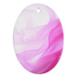 Material Ink Artistic Conception Oval Ornament (Two Sides) Back