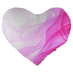 Material Ink Artistic Conception Large 19  Premium Heart Shape Cushions