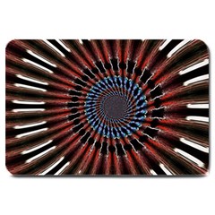 The Fourth Dimension Fractal Noise Large Doormat  by BangZart