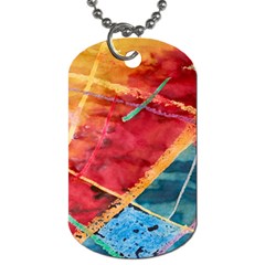 Painting Watercolor Wax Stains Red Dog Tag (one Side) by BangZart