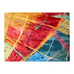 Painting Watercolor Wax Stains Red Double Sided Flano Blanket (mini) 