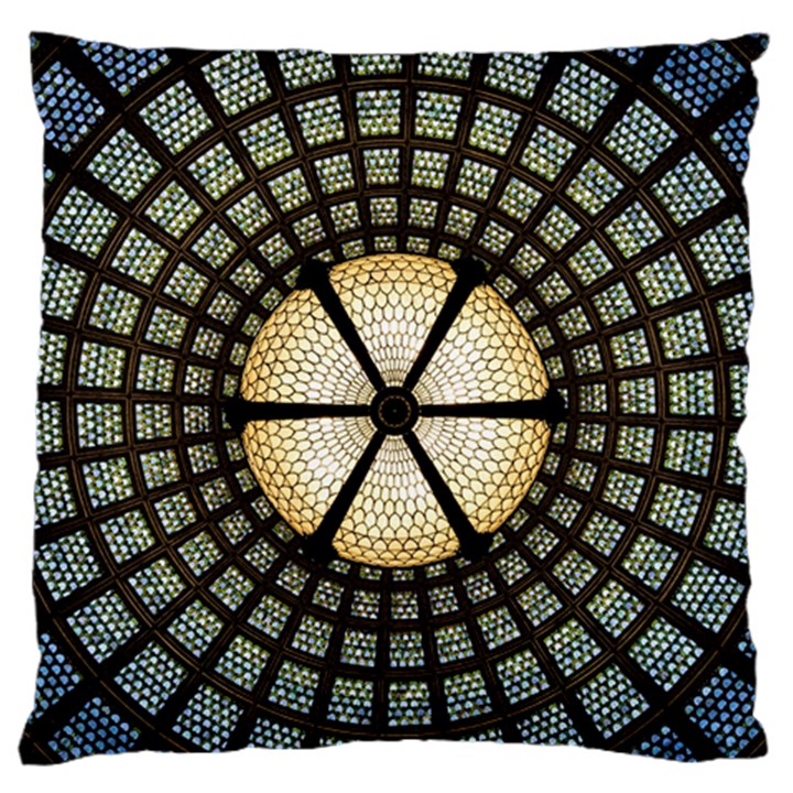 Stained Glass Colorful Glass Standard Flano Cushion Case (One Side)