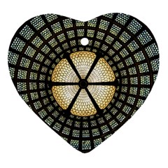 Stained Glass Colorful Glass Heart Ornament (two Sides) by BangZart