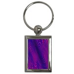 Abstract Fantastic Fractal Gradient Key Chains (Rectangle)  Front