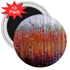 Glass Colorful Abstract Background 3  Magnets (10 Pack)  by BangZart