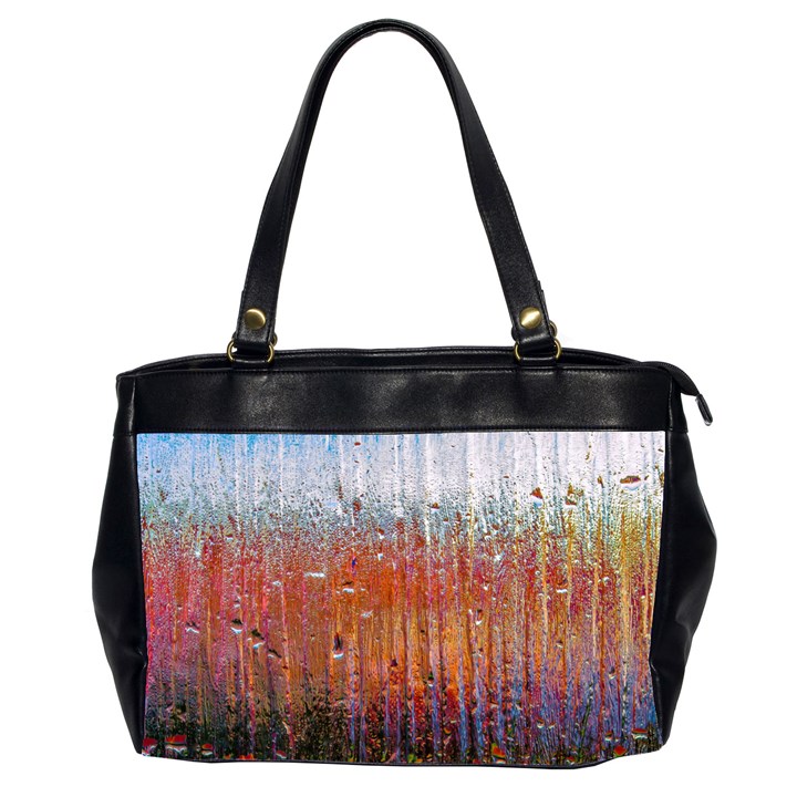 Glass Colorful Abstract Background Office Handbags (2 Sides) 