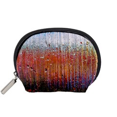 Glass Colorful Abstract Background Accessory Pouches (small) 