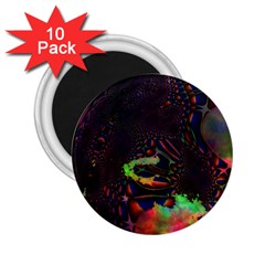 The Fourth Dimension Fractal 2 25  Magnets (10 Pack)  by BangZart