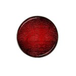 Red Grunge Texture Black Gradient Hat Clip Ball Marker (4 pack) Front