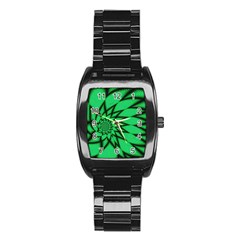 The Fourth Dimension Fractal Stainless Steel Barrel Watch