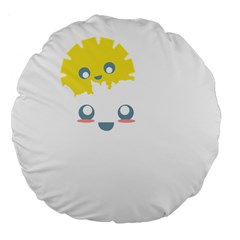 Cloud Cloudlet Sun Sky Milota Large 18  Premium Round Cushions by BangZart