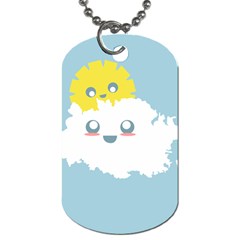 Cloud Cloudlet Sun Sky Milota Dog Tag (one Side)