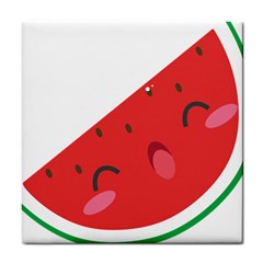 Watermelon Red Network Fruit Juicy Tile Coasters by BangZart