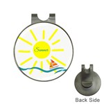 Summer Beach Holiday Holidays Sun Hat Clips with Golf Markers Front