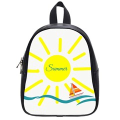 Summer Beach Holiday Holidays Sun School Bag (small) by BangZart