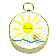 Summer Beach Holiday Holidays Sun Gold Compasses