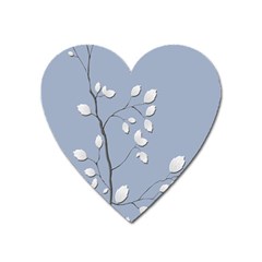 Branch Leaves Branches Plant Heart Magnet by BangZart