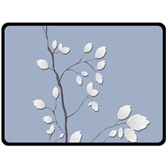 Branch Leaves Branches Plant Fleece Blanket (large)  by BangZart