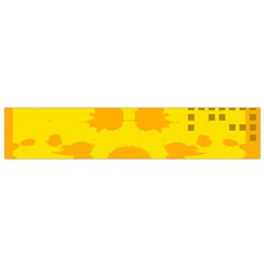 Texture Yellow Abstract Background Small Flano Scarf