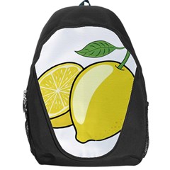 Lemon Fruit Green Yellow Citrus Backpack Bag by BangZart